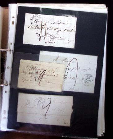 1770-1990 Collection de lettres avec Marques postales