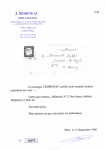 THONES càd sarde 23.02.1860 sur n°12 20c bleu foncé
