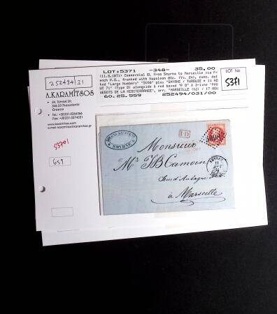 1844-1915 +170 lettres des BFE dont Dardanelles, Smyrne,