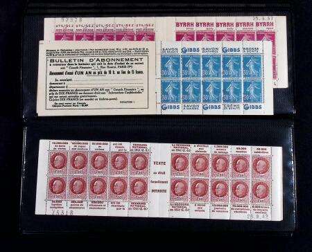 1930-2007 Lot de carnets dont nombreux avec coins-daté,