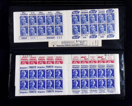 1930-2007 Lot de carnets dont nombreux avec coins-daté,