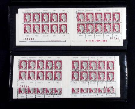 1930-2007 Lot de carnets dont nombreux avec coins-daté,
