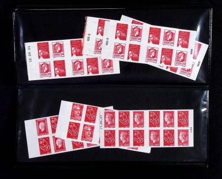 1930-2007 Lot de carnets dont nombreux avec coins-daté,