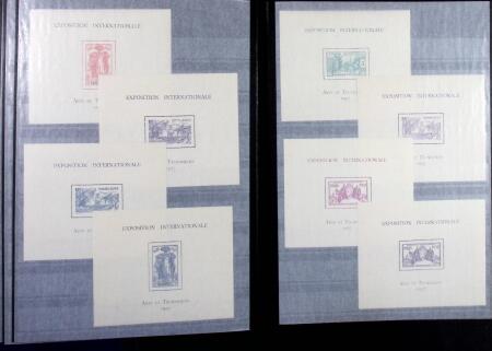 1849-1970 Deux classeurs avec accumulation de classiques