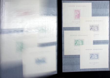 1849-1970 Deux classeurs avec accumulation de classiques