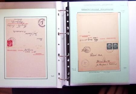 1940-45 CONCENTRATION CAMP mail: Exceptional selection