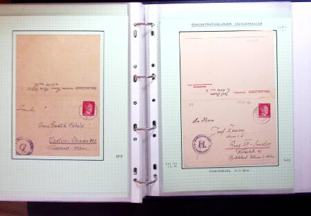 1940-45 CONCENTRATION CAMP mail: Exceptional selection