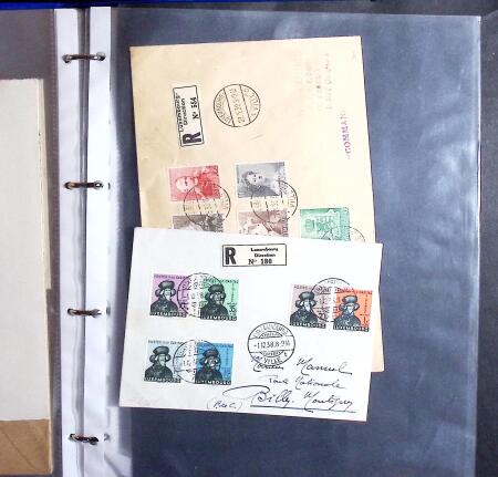 1915-59, Lot of 57 FDC, mostly better ones, calculated