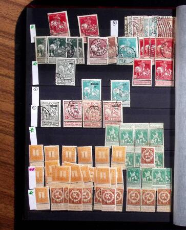 1849-1960, Mint & used selection and stock in 10 stockbooks,