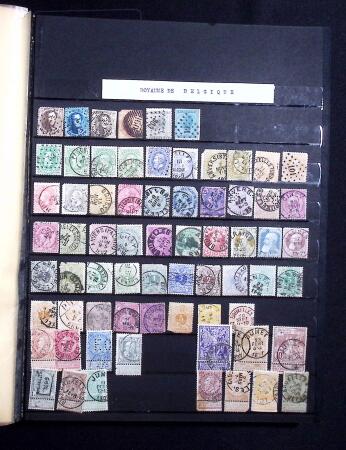 1849-1960 Chiefly used collection of Belgium in 9 stockbooks,