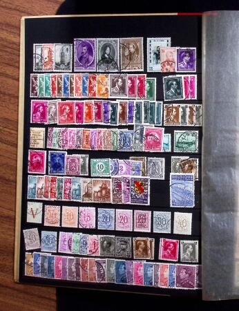 1849-1960 Chiefly used collection of Belgium in 9 stockbooks,