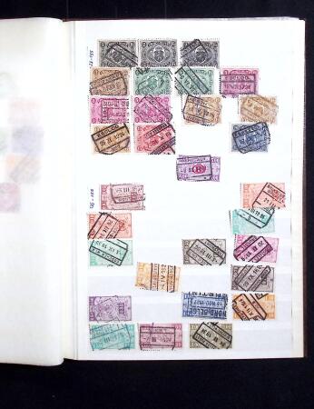 1849-1960 Chiefly used collection of Belgium in 9 stockbooks,