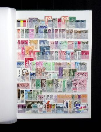 1849-1960 Chiefly used collection of Belgium in 9 stockbooks,