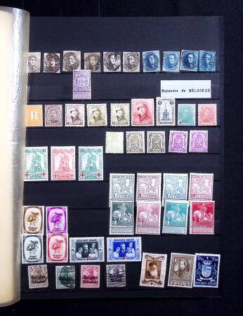 1849-1960 Chiefly used collection of Belgium in 9 stockbooks,