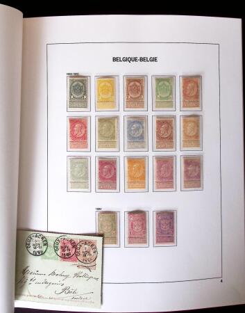 1849-2011, Extensive collection of Belgium in 12 DAVO