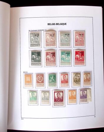 1849-2011, Extensive collection of Belgium in 12 DAVO