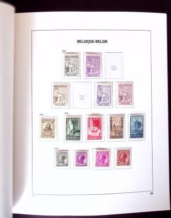 1849-2011, Extensive collection of Belgium in 12 DAVO