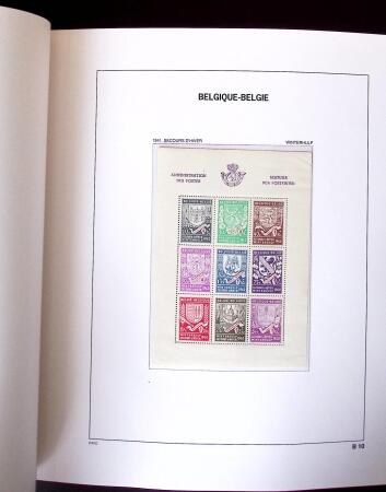 1849-2011, Extensive collection of Belgium in 12 DAVO