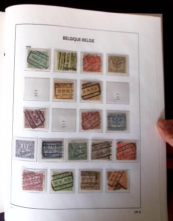 1849-2011, Extensive collection of Belgium in 12 DAVO