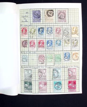 1849-1955, Group with used collection of Belgium in