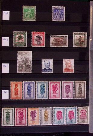 1886-1975, Collection of BELGIAN CONGO and RUANDI URUNDI