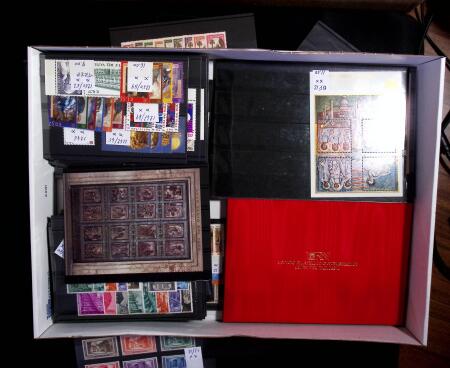 1852-2018, Attractive never hinged stock on stockcards,