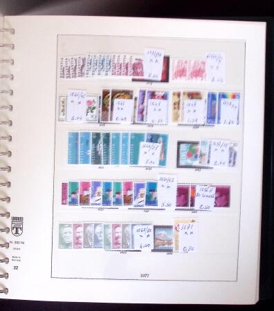 1850-2021, Chiefly never hinged collection of Switzerland