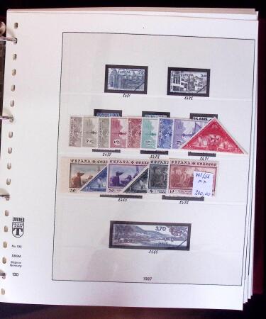 1865-2020, Never collection of Spain in three stockbooks