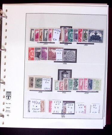 1865-2020, Never collection of Spain in three stockbooks