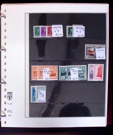 1865-2020, Never collection of Spain in three stockbooks