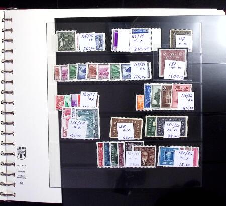1912-2018, Practically all never hinged collection