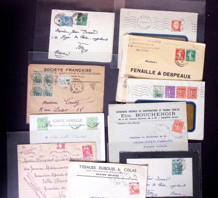1849-1990 Bel ensemble regroupant un album de lettres