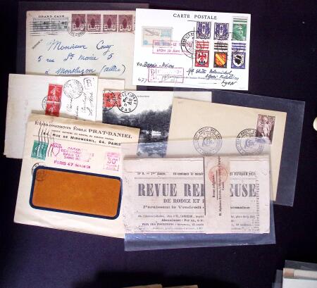 1849-1990 Bel ensemble regroupant un album de lettres