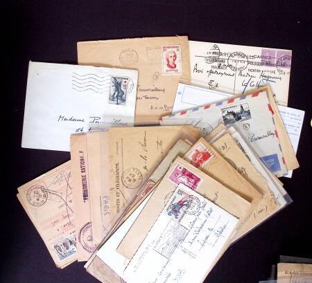1849-1990 Bel ensemble regroupant un album de lettres