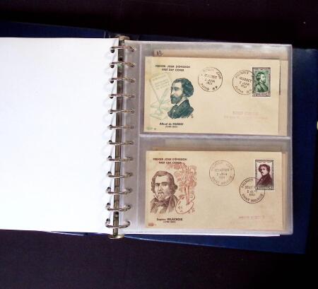 1849-1990 Bel ensemble regroupant un album de lettres