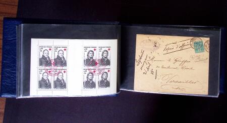 1849-1990 Bel ensemble regroupant un album de lettres