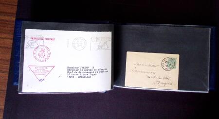 1849-1990 Bel ensemble regroupant un album de lettres