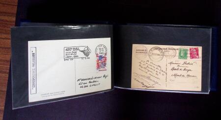1849-1990 Bel ensemble regroupant un album de lettres