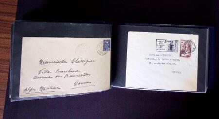 1849-1990 Bel ensemble regroupant un album de lettres