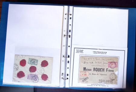 1849-1990 Bel ensemble regroupant un album de lettres