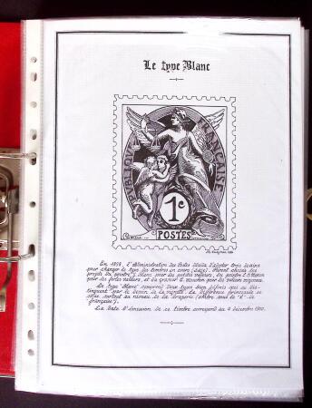 1900-1930 Collection sur le type blanc décrivant au