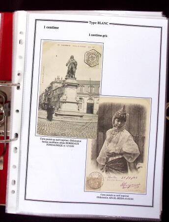 1900-1930 Collection sur le type blanc décrivant au