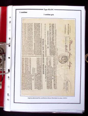 1900-1930 Collection sur le type blanc décrivant au