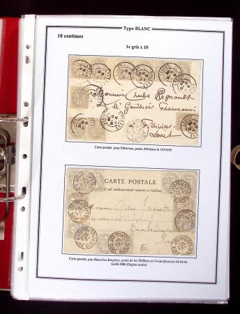 1900-1930 Collection sur le type blanc décrivant au