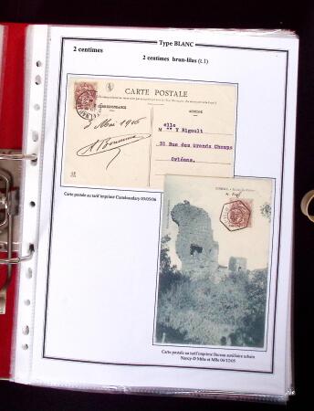 1900-1930 Collection sur le type blanc décrivant au