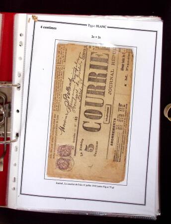 1900-1930 Collection sur le type blanc décrivant au