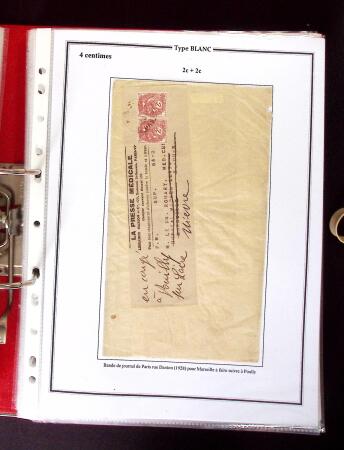 1900-1930 Collection sur le type blanc décrivant au