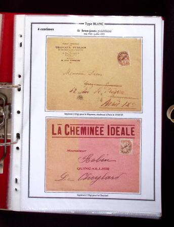 1900-1930 Collection sur le type blanc décrivant au