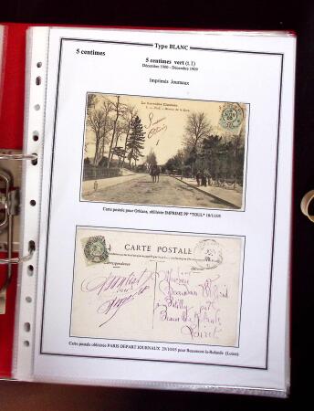 1900-1930 Collection sur le type blanc décrivant au