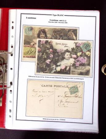 1900-1930 Collection sur le type blanc décrivant au
